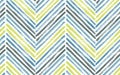 Brush stroke chevron zig zag seamless pattern