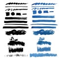 Brush Stroke Collection . Grunge Brush Stroke . Vector Brush Stroke . Distressed Brush Stroke . Black Brush Stroke