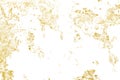 Brush stroke design element. Grunge golden background Royalty Free Stock Photo