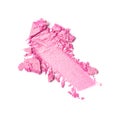Shiny smear of pink eyeshadow Royalty Free Stock Photo