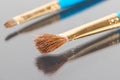 Brush to be used for painting or cosmetics, isolated with a relection Royalty Free Stock Photo