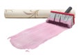 Brush wallpaper pink glue