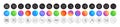 Brush, Workflow and Fire energy line icons. For web app, printing. Round icon buttons. Vector Royalty Free Stock Photo