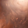 Brushed Copper Metal Surface with Circular Scratches and Patina texture Royalty Free Stock Photo