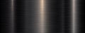 Brushed metal black texture background, shiny lustrous dark gray metallic pattern background Royalty Free Stock Photo