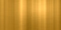 brushed metal golden wide plate banner background