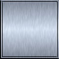 Brushed metal plate Royalty Free Stock Photo