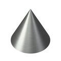 Metal cone shiny brushed texture