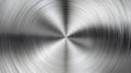 Brushed metal texture circular design background. Generated by AI. Royalty Free Stock Photo