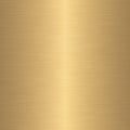 Brushed or polished gold metal texture background. Realistic golden jewel backdrop. Vector Royalty Free Stock Photo