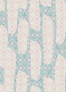 Brushed quatrefoil pastel rectangle rug vector pattern.