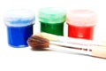 Brushes and dye