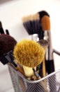 Brushes for makeup foundation and powder Royalty Free Stock Photo