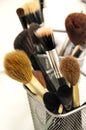 Brushes for makeup foundation and powder Royalty Free Stock Photo