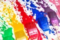 Brushes and paint for painting Royalty Free Stock Photo
