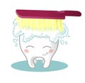 Brushing tooth Royalty Free Stock Photo