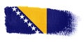 Brushstroke Flag Bosnia and Herzegovina