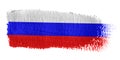 Brushstroke Flag Russia