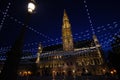 Brussel Belgium at Night Royalty Free Stock Photo