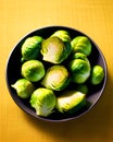 Brussel sprouts in a bowl