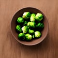 Brussel sprouts in a bowl