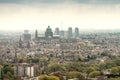 Brussels, aerial view with city buildings Royalty Free Stock Photo
