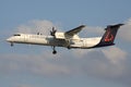 Brussels Airlines Bombardier Dash 8 Q400 Royalty Free Stock Photo