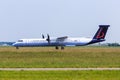 Brussels Airlines Bombardier Q400 Royalty Free Stock Photo