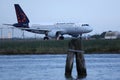 Brussels Airlines plane taxiing on Venice Marco Polo Airport, VCE