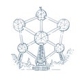 Brussels Atomium Royalty Free Stock Photo