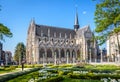 The Church of Our Blessed Lady of the Sablon in Brussels, Belgium, on a sunny day Royalty Free Stock Photo