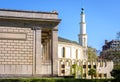 The Great Mosque of Brussels, Belgium, and the temple of Human Passions in the Cinquantenaire Park