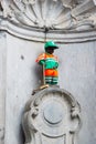 Manneken Pis statue of a pissing boy in Brussels, Belgium Royalty Free Stock Photo