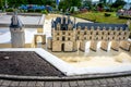 BRUSSELS, BELGIUM - 17 April 2017: Miniatures at the park Mini-Europe - reproduction of the castle in Chenonceaux, France Royalty Free Stock Photo
