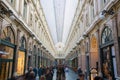 People shop in the Galeries Royales Saint-Hubert shopping arcades in Brussels