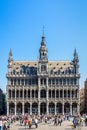 Front view of the Maison du Roi on the Grand Place in Brussels, Belgium