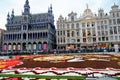 Flower Carpet show at the Grand Place in Brussels, Belgium Royalty Free Stock Photo