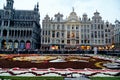 Flower Carpet show at the Grand Place in Brussels, Belgium Royalty Free Stock Photo