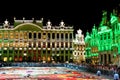 Flower Carpet show at the Grand Place in Brussels, Belgium Royalty Free Stock Photo