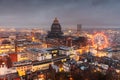 Brussels, Belgium Cityscape at Night Royalty Free Stock Photo