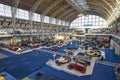 BRUSSELS, BELGIUM - DECEMBER 05 2016 - Autoworld Museum, old cars collection showing the history of automobiles from the beginning