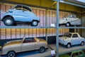 BRUSSELS, BELGIUM - DECEMBER 05 2016 - Autoworld Museum, old cars collection showing the history of automobiles from the beginning