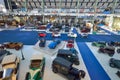 BRUSSELS, BELGIUM - DECEMBER 05 2016 - Autoworld Museum, old cars collection showing the history of automobiles from the beginning