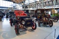 BRUSSELS, BELGIUM - DECEMBER 05 2016 - Autoworld Museum, old cars collection showing the history of automobiles from the beginning
