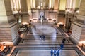 BRUSSELS, BELGIUM - DECEMBER 17, 2018: Interior of the Palais de Justice (Law Courts of Brussels), Belgi Royalty Free Stock Photo