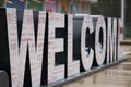 Welcome sign of Mini-Europe, Brussels