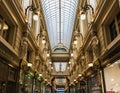Brussels, Belgium - The decorated art and shopping mall called Passage du Nord in eclectic style in old town