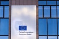 European union consilium sign in brussels belgium Royalty Free Stock Photo