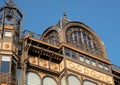 Brussels, Belgium: Facade of the Art Nouveau Musical Instruments Museum, once a department store called Old England Royalty Free Stock Photo