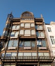 Brussels, Belgium: Facade of the Art Nouveau Musical Instruments Museum, once a department store called Old England Royalty Free Stock Photo